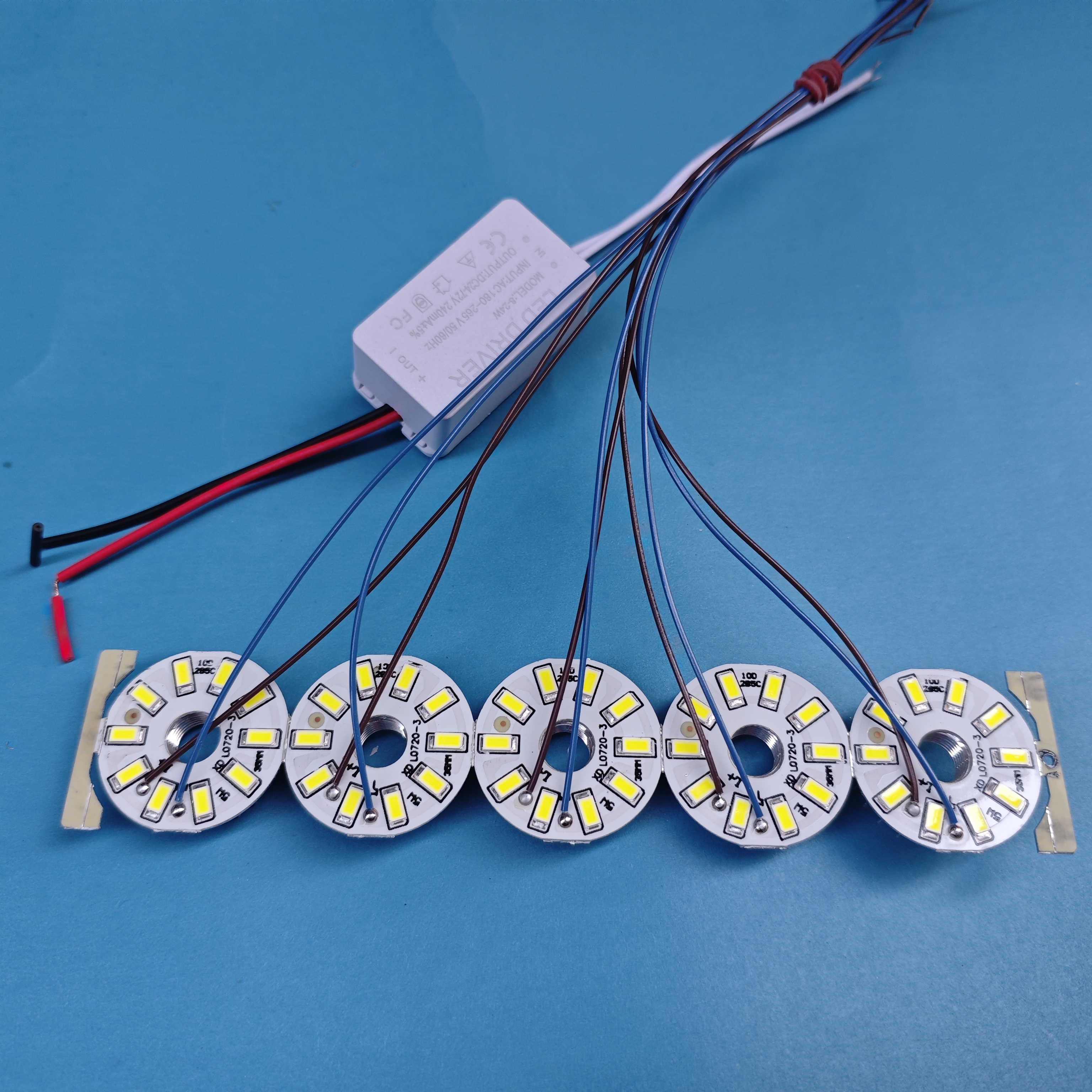 led贴片吸顶灯水晶灯吊灯用灯片光源5瓦单色白光