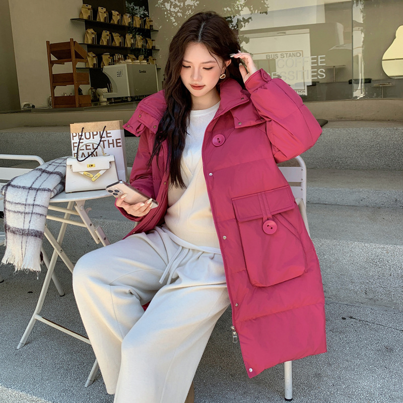 240斤特大码女装超好看羽绒服肥胖mm冬季中长款韩版显瘦宽松200斤