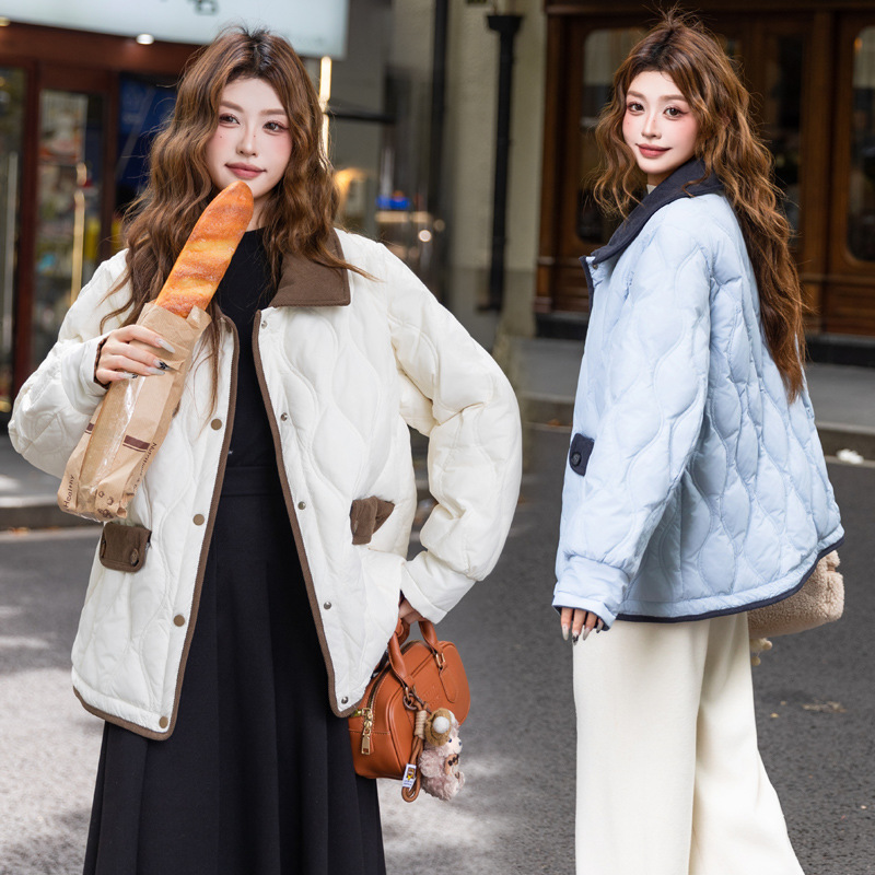 90白鸭绒韩系加大码羽绒服女短款