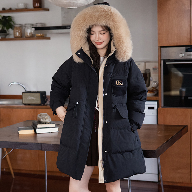 加肥加大码羽绒服女200斤胖mm