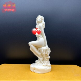 象牙果女神摆件美女手把件家居客厅工艺品办公室博古架装饰品女生