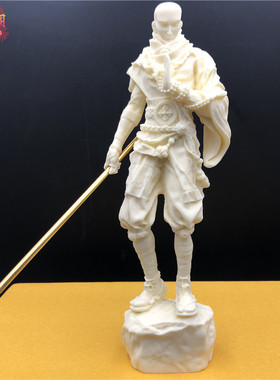 象牙果和尚少林武僧摆件禅意工艺品佛像人物家居玄关装饰品礼盒装