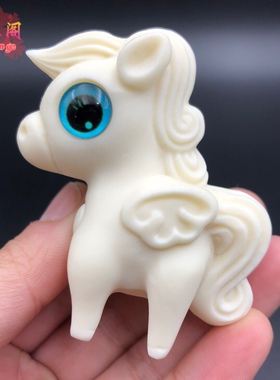 象牙果小马宝莉小马摆件生肖马手把件儿童玩偶公仔家居工艺品送礼