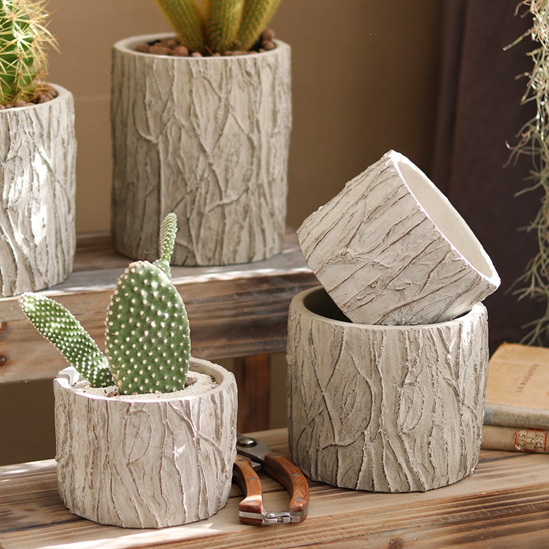 原介家居水泥复古水泥花盆