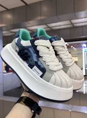 帅气炸街网红男鞋2026新款透气老爹鞋厚底增高运动休闲鞋小众设计
