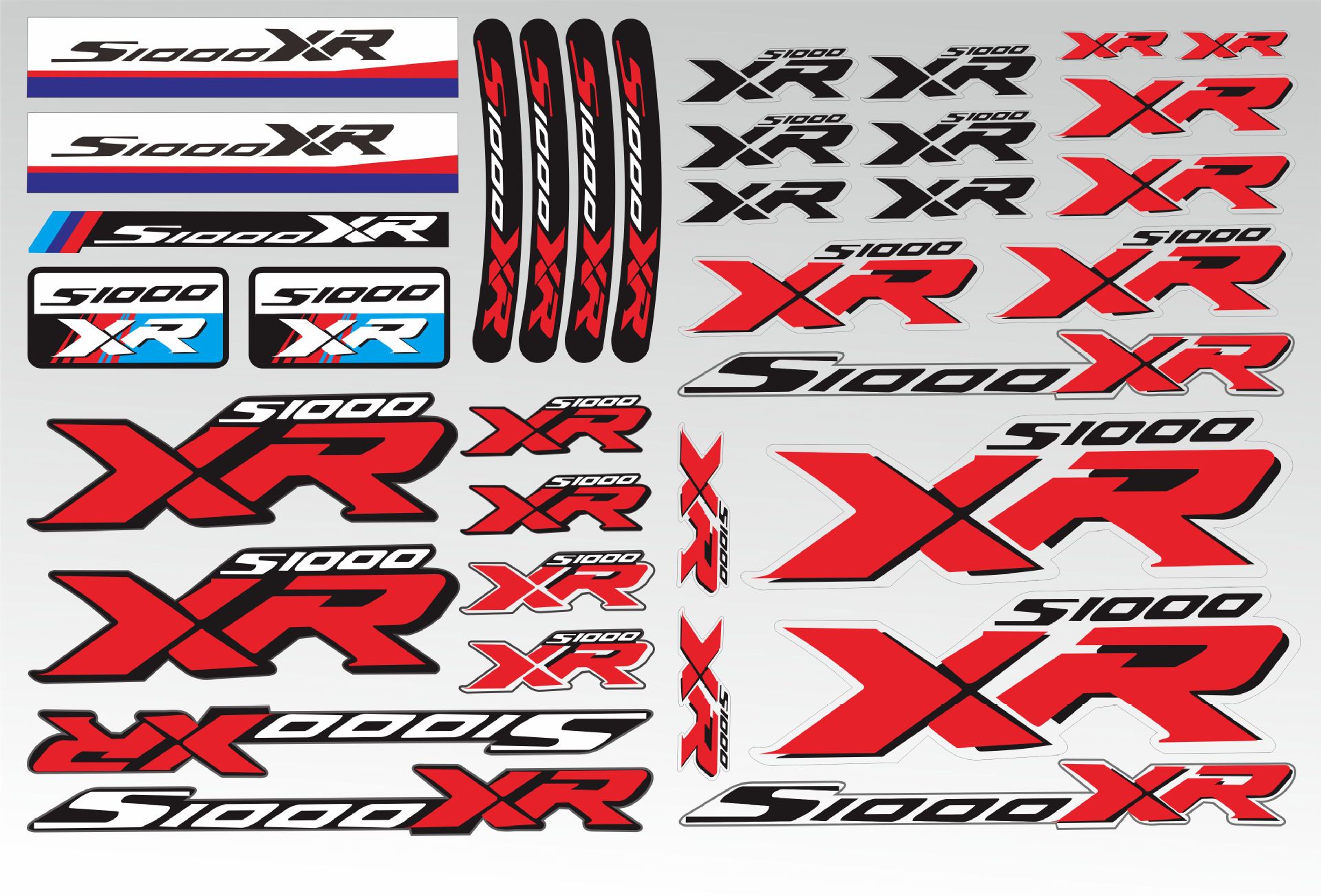 适用宝马 BMW S1000XR 摩托车贴纸 反光贴花 贴膜 车头贴 油箱贴