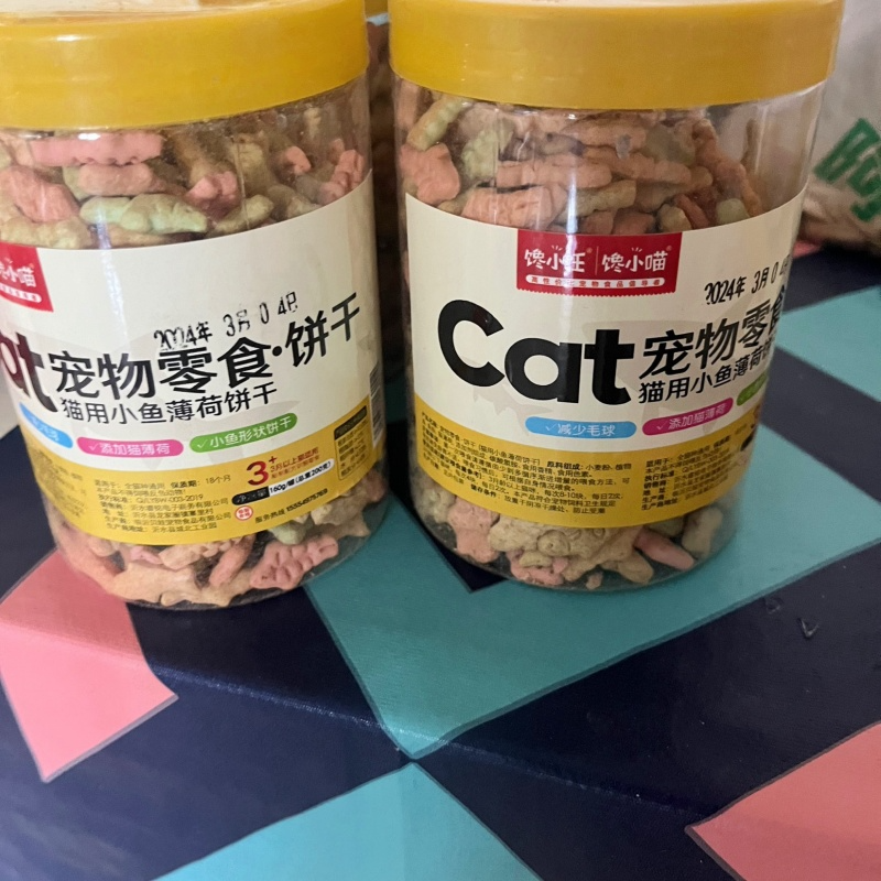 猫饼干猫零食猫粮即食磨牙薄荷助成幼猫吃的小鱼干猫咪