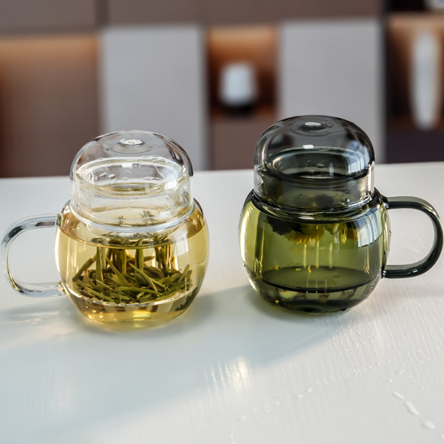 新款耐热玻璃墩墩壶绿茶壶花茶壶