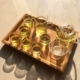 Чай для горшка, утечка морского чая 6 бамбуковая праздничная чашка бамбуковая тарелка