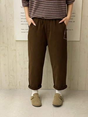 正品2025秋冬新加绒休闲裤35756 休闲文艺宽松哈伦裤小脚裤女