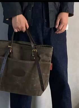 复刻572N Boardwalk Tote 油蜡托特帆布包男女美式复古单肩包手提