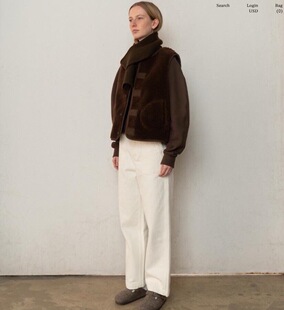 开春百搭麂皮绒复合摇粒绒保暖马甲双面可穿女外穿圆领上衣百搭