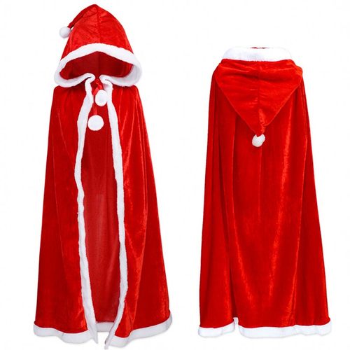 圣诞节披风男女成人儿童带帽
