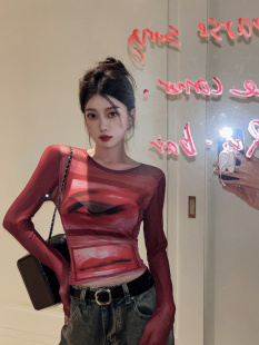 修身 捡漏特价 防晒打底衫 透视薄款 显瘦辣妹上衣潮 剪镖外贸折扣女装