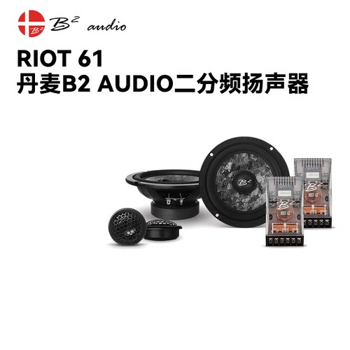 丹麦B2 AUDIO汽车音响RIOT 61二分频扬声器喇叭车载改装6.5寸升级