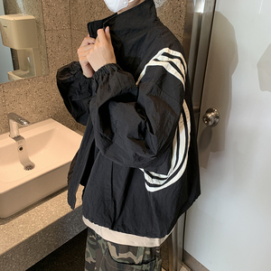 美式休闲运动夏季复古防晒衣男女薄款夹克外套B289-FYS886-P75图片