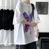 涂鸦印花短袖T恤男潮牌潮牌ins夏季新款情侣上衣T2299-P28，男装T恤，电商B289