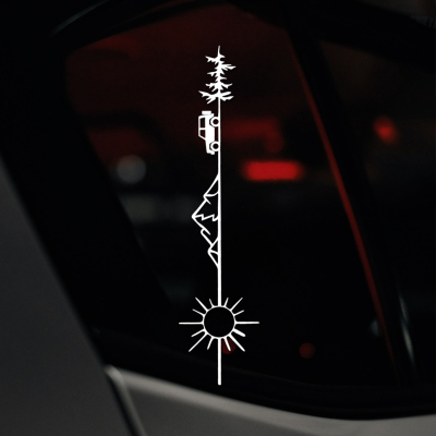 越野PVC转移车贴纸防水防晒无痕