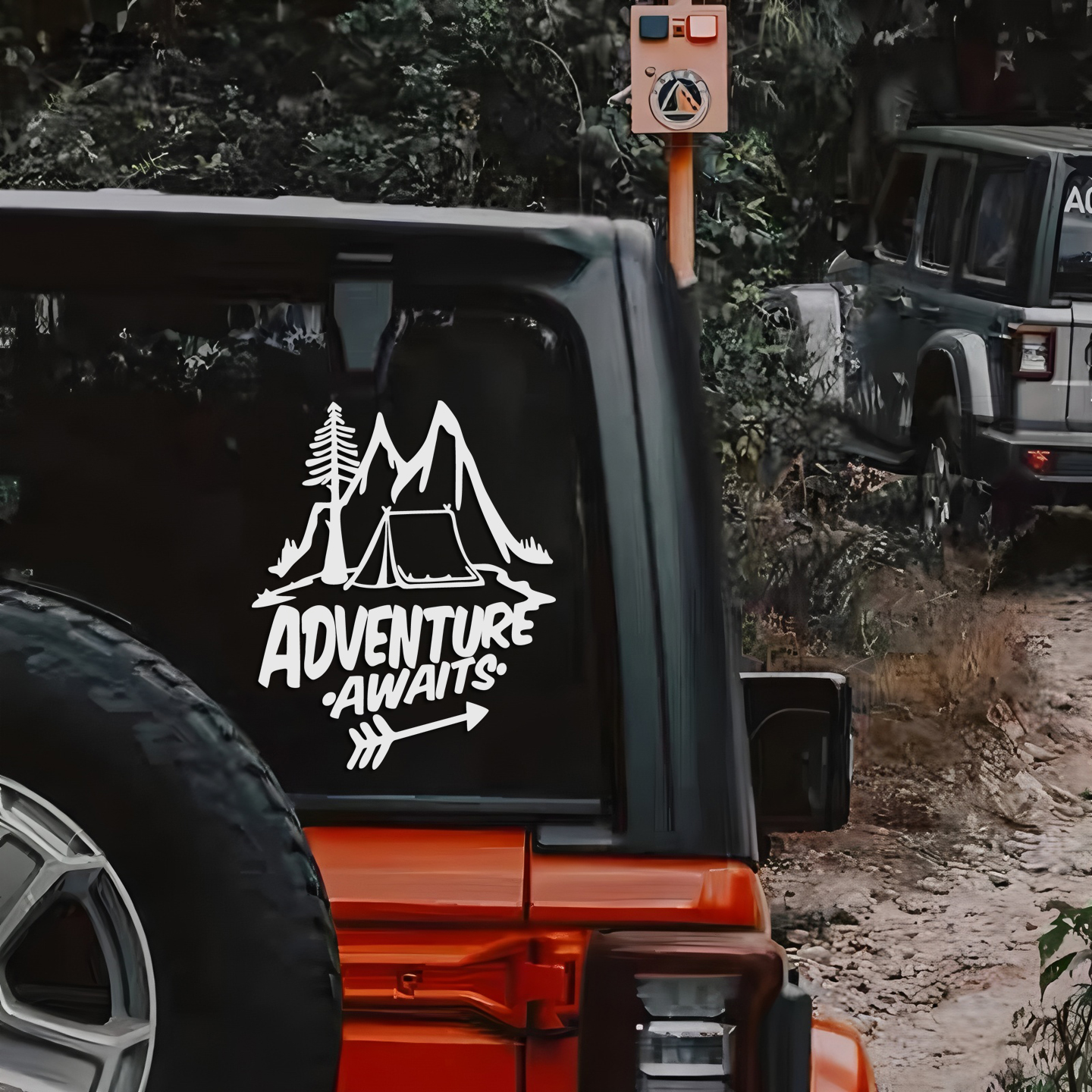 ADVENTURE等待冒险露营探险贴纸