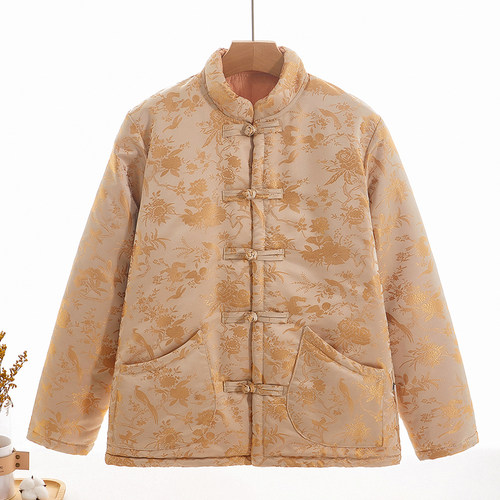 女士缎面棉花棉袄外套