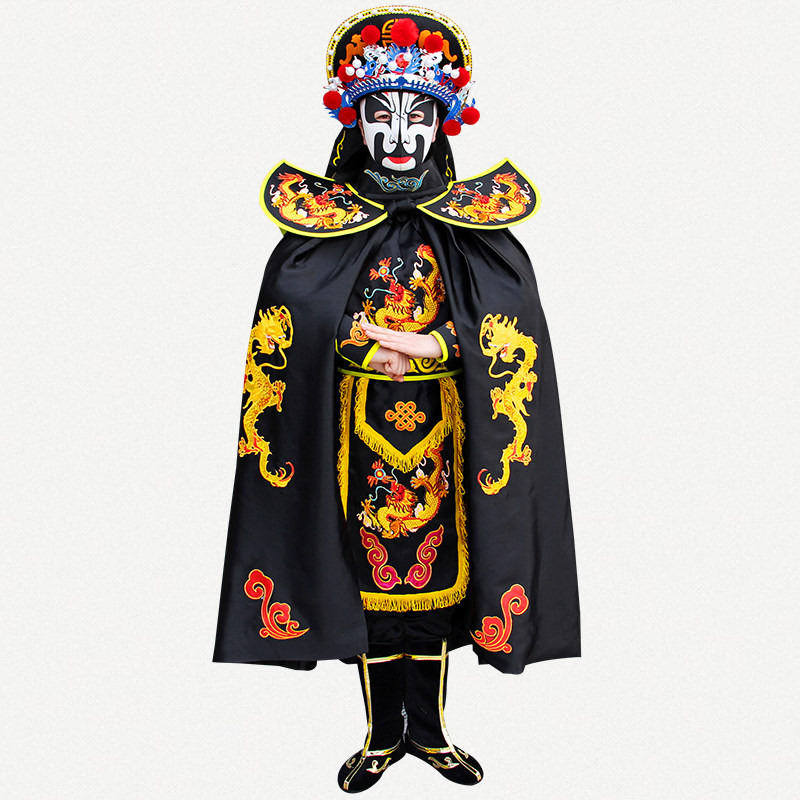 贴绣花川剧变脸服装全套道具变脸超薄脸谱专业变脸正宗教学包邮