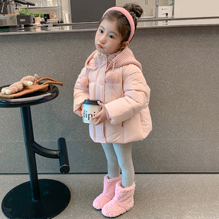 公主风加厚冬装 洋气儿童棉衣韩版 棉袄外套棉袄子 新款 女童棉服冬季