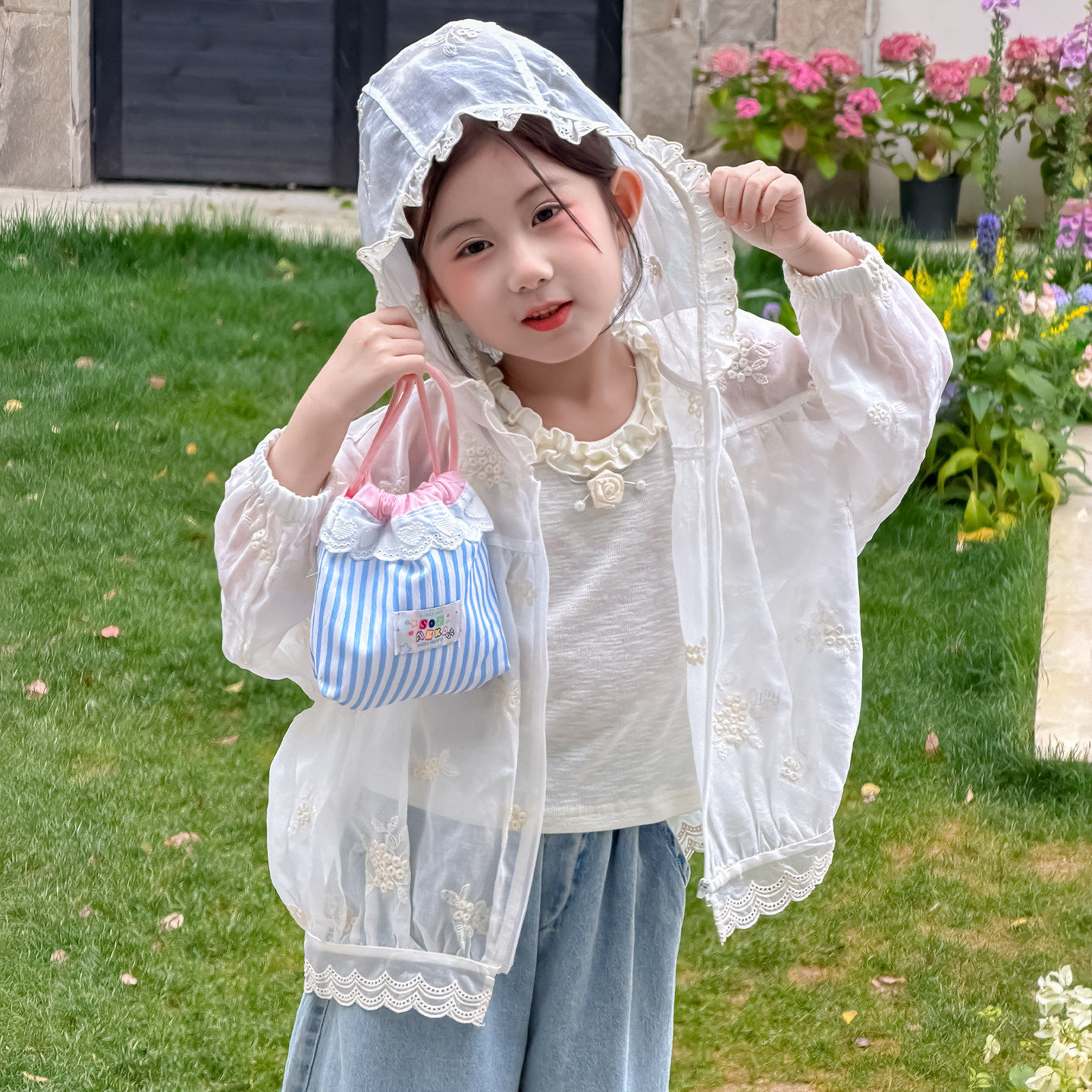 防晒衣女童2026夏季新款洋气憨女宝宝轻薄外套防紫外线儿童防晒服