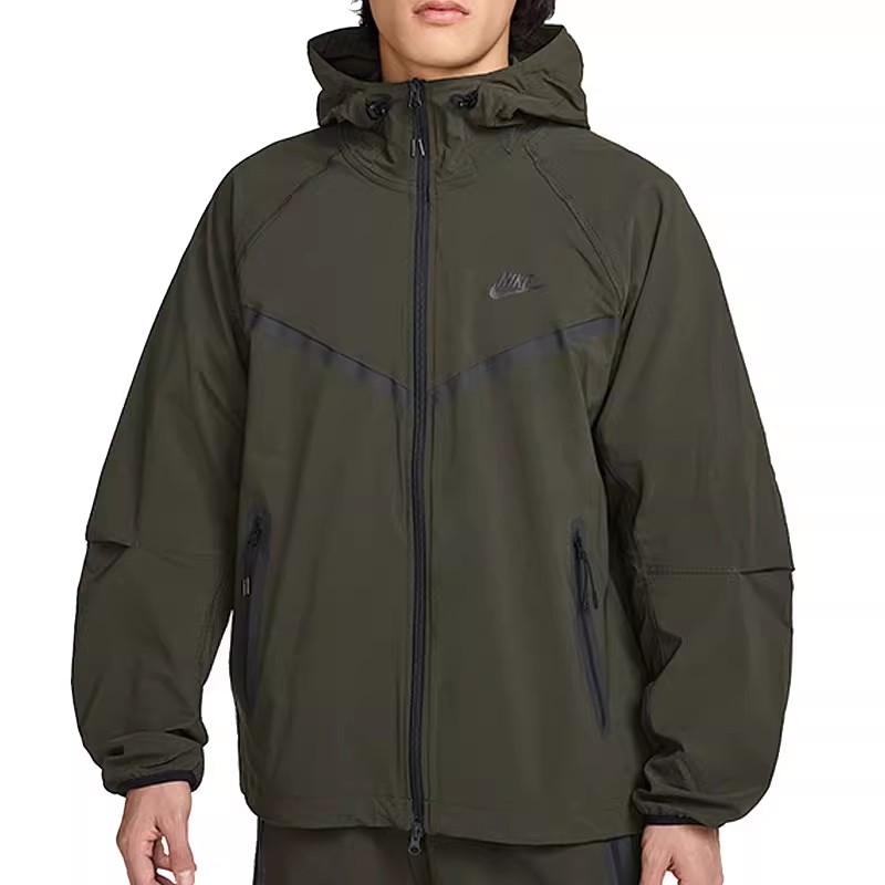 NIKE/耐克男春夏新运动外套梭织全长拉链开襟连帽夹克HM7152-355