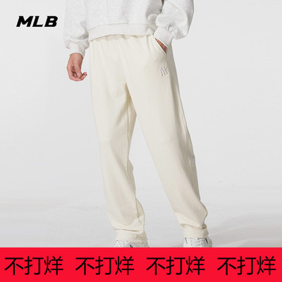 MLB针织长裤25秋季新款男女裤透气休闲宽松运动裤卫裤3APTB0454