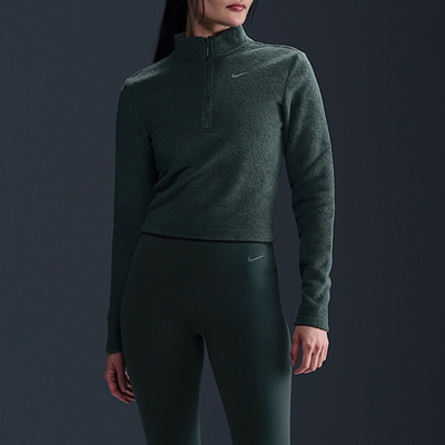 Nike/耐克女子修身长袖加绒里料上衣半开衫卫衣冬新款FV8029-338