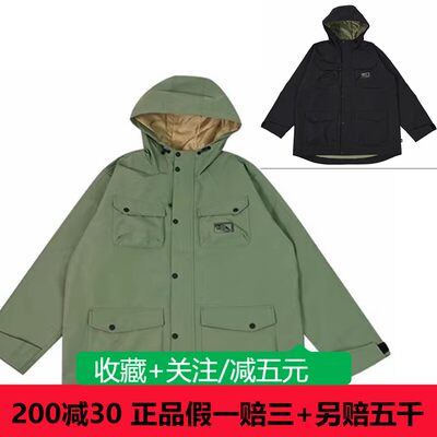 VANS范斯24款男女连帽休闲夹克多口袋工装外套VN000GQEAMB/QEBLK