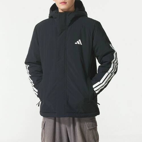阿迪达斯25款男装夹克开衫上衣防风服保暖棉衣外套JY8303 JY8305