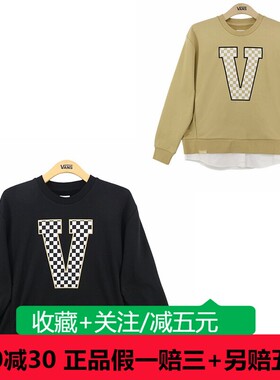 VANS范斯23春男女款圆领运动套头卫衣VN0002SAYUU VN0002SABLK