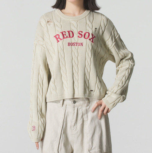 MLB/正品新款卫衣女装2026秋毛衫舒适内搭套头衫3FKPV0354-43SAL