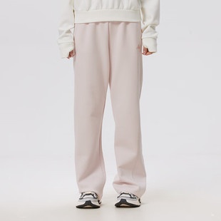 阿迪达斯26春款运动裤女新款休闲透气直筒针织长裤KH2689/KH2686