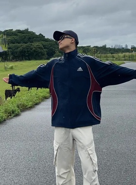 阿迪达斯 Adidas 三叶草新款男子运动休闲夹克外套KE5846 KE5847