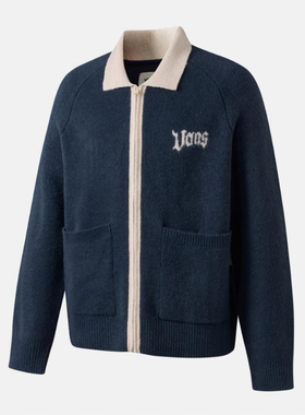 VANS/范斯25秋男女款运动休闲针织外套VN000QT2FS8  VN000QT2JDU