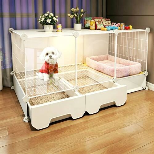 狗笼子小型犬带厕所分离