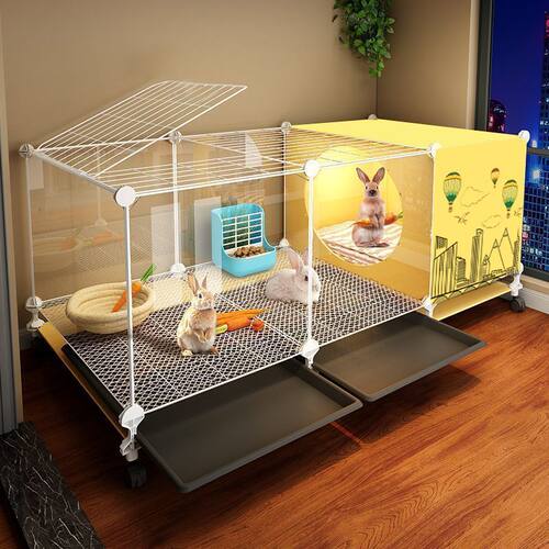透明观景兔笼兔子专用笼子