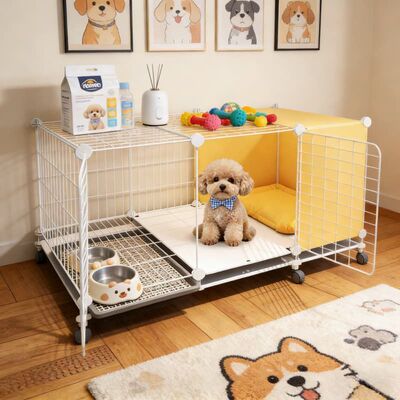 狗笼子小型犬带厕所分离家用室内