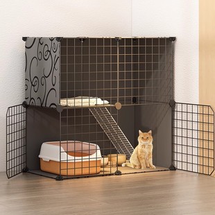 大猫笼家用室内猫咪全景猫别墅自由空间宠物围栏栅栏多猫家庭猫窝