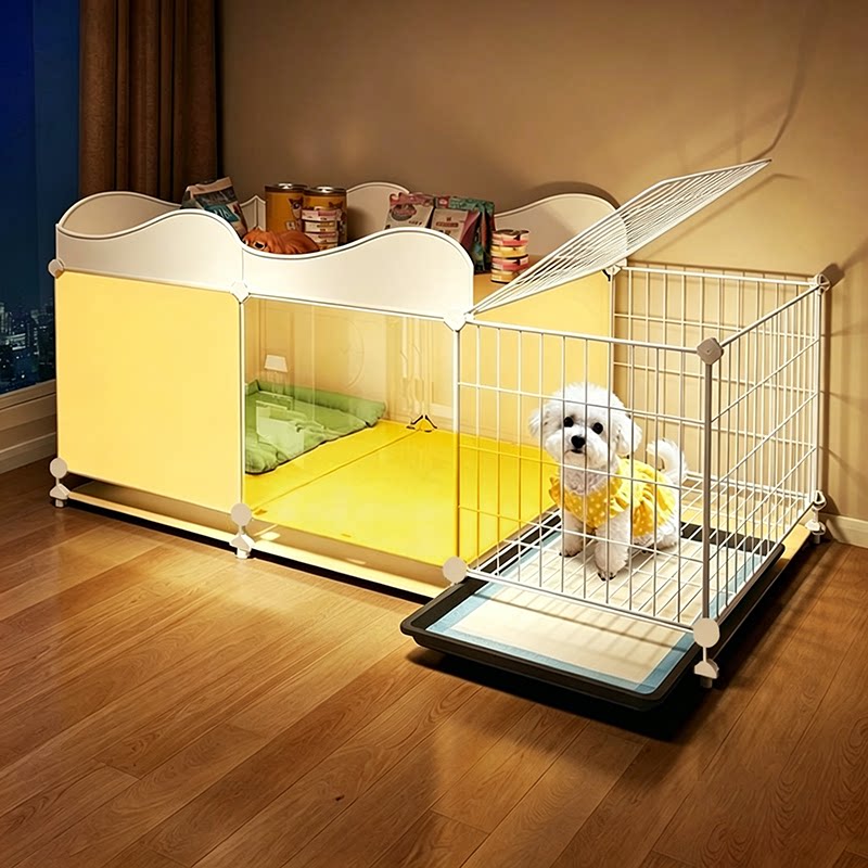 狗笼子小型犬带厕所分离家用室内