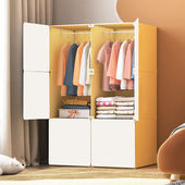 组装 出租房儿童家用结实柜子用经济型耐用卧室收纳衣橱简易衣柜