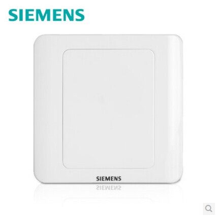 西门子开关插座空白面板 86型白板 电视墙穿线孔面盖远景雅白