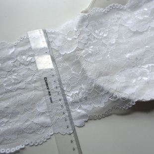 15cm白弹力蕾丝花边洛丽塔内衣裤领子睡衣装饰丝带手工DIY材辅料
