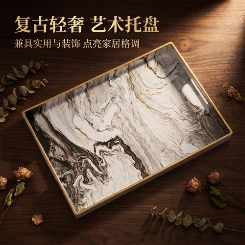 大理石纹茶杯子欧美化妆品展示盘