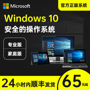 正版win10系统光盘重装安装升级windows10专业版家庭版中文版企业