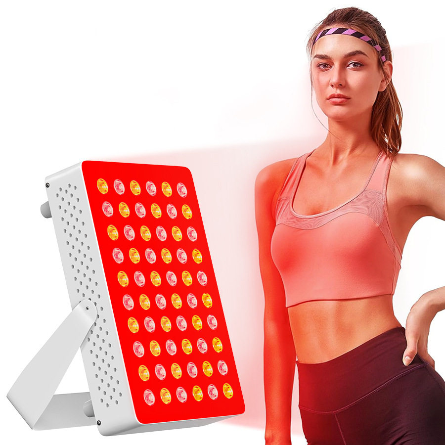 跨境亚马逊新款红光理疗灯led红光面板灯家用小型便捷红光理疗仪