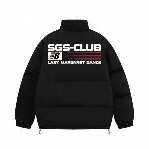 SOGOODSOUL23FW美式复古字母面包棉服男冬季加厚情侣高街棉衣外套