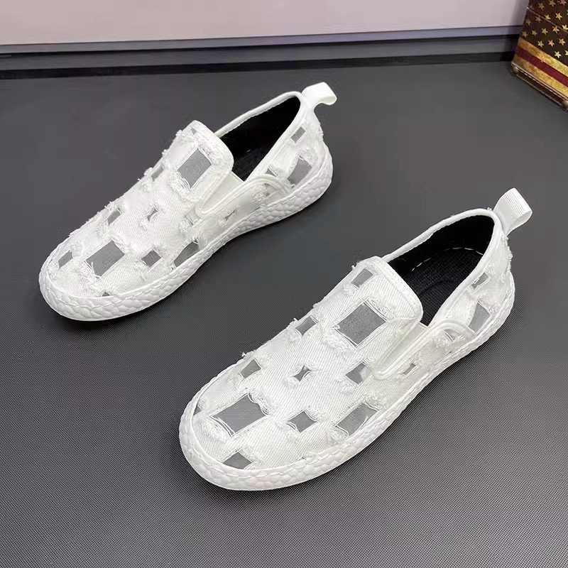 拼色潮流百搭平跟布鞋